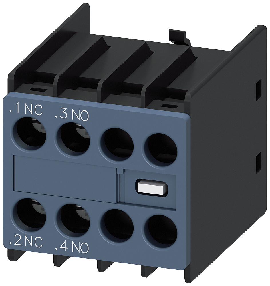 AUX SWITCH BLOCK FRONT 1NO+1NC 3RT2 SCR
