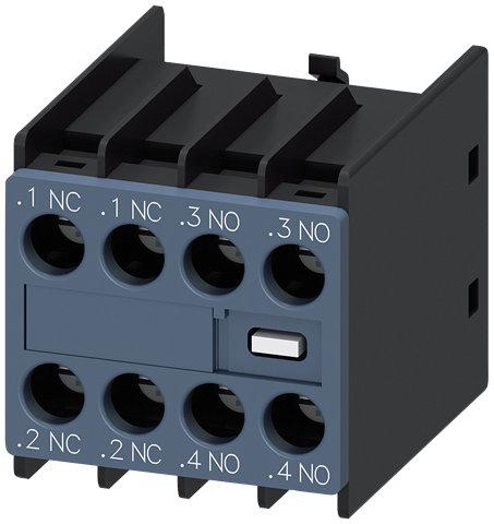 AUX SWITCH BLOCK FRONT 2NO+2NC 3RT2 SCR