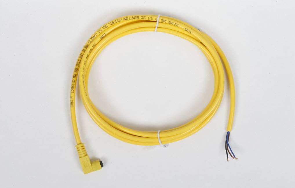 Yellow Cable Battery Adaptor Push On