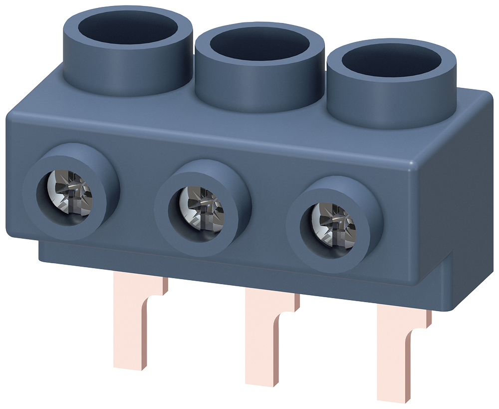 LINE-SIDE TERM BLK 3PH BUSBAR S00&S0 TOP