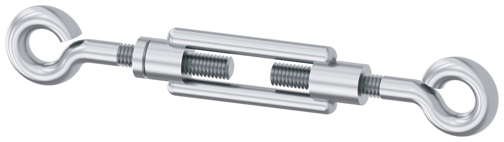 TURNBUCKLE M6 x 60mm EYE-EYE