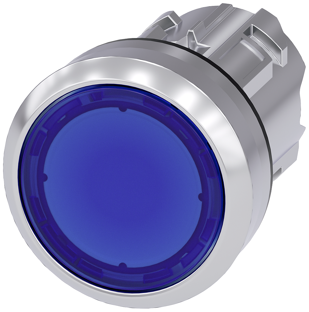 P/BUTTON ø22M FLAT ILLUM BU