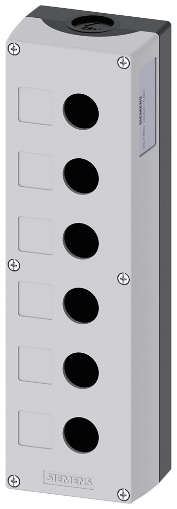 ENCLOSURE 280x85x64 PLASTIC 6ø22 GY