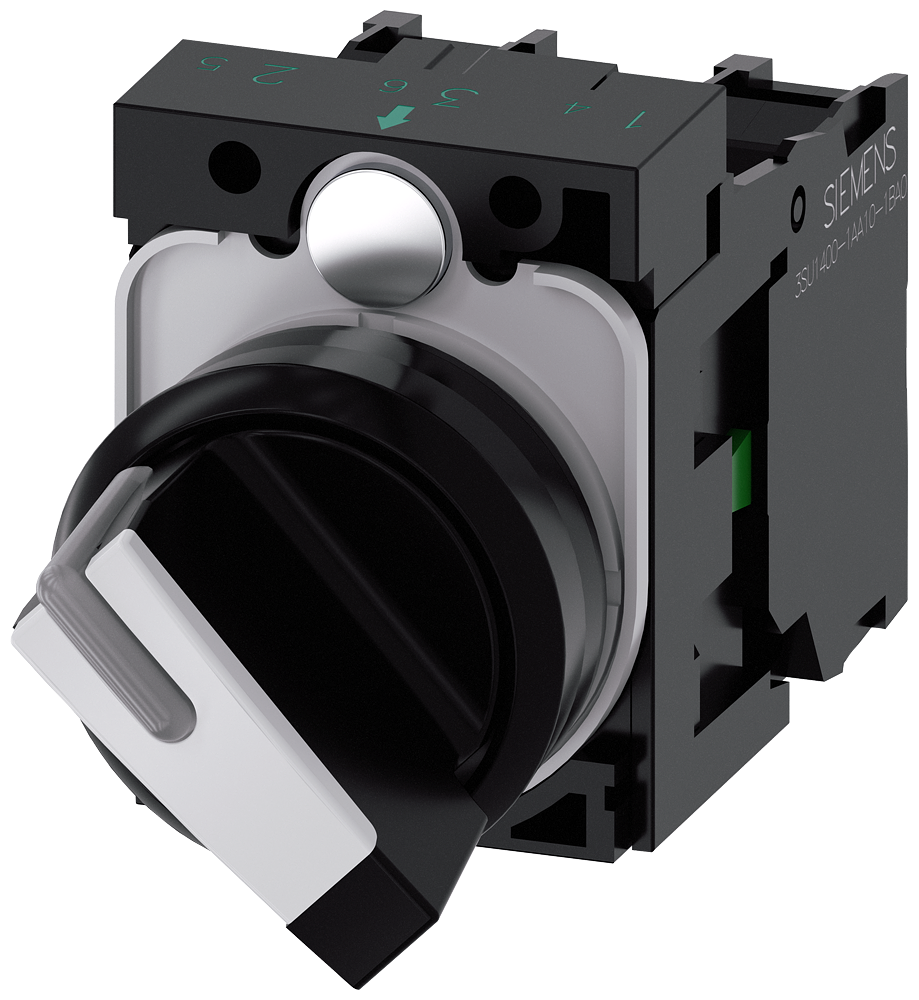 SELECTOR SW ø22 1NO 1NC O/IL 90° WH SCR