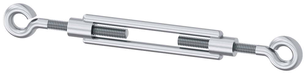 TURNBUCKLE M6 x 110mm EYE-EYE