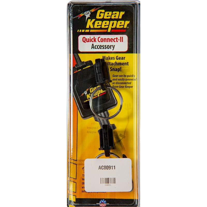 GEAR KEEPER QC-II MALE w/SPLIT RING pk2