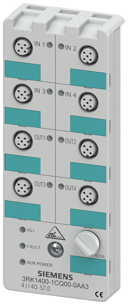 AS-I MODULE COMPACT 4I/4O 24VDC