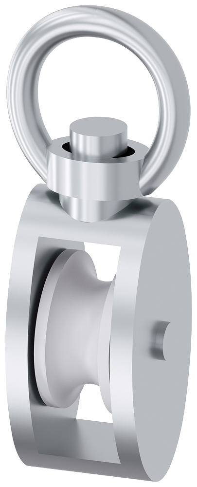 BLOCK WIRE ROPE w/SWIVEL ø4mm
