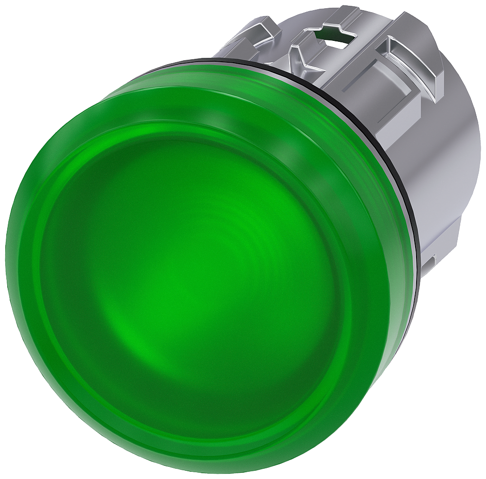 INDICATOR LIGHT ø22M SMOOTH GN