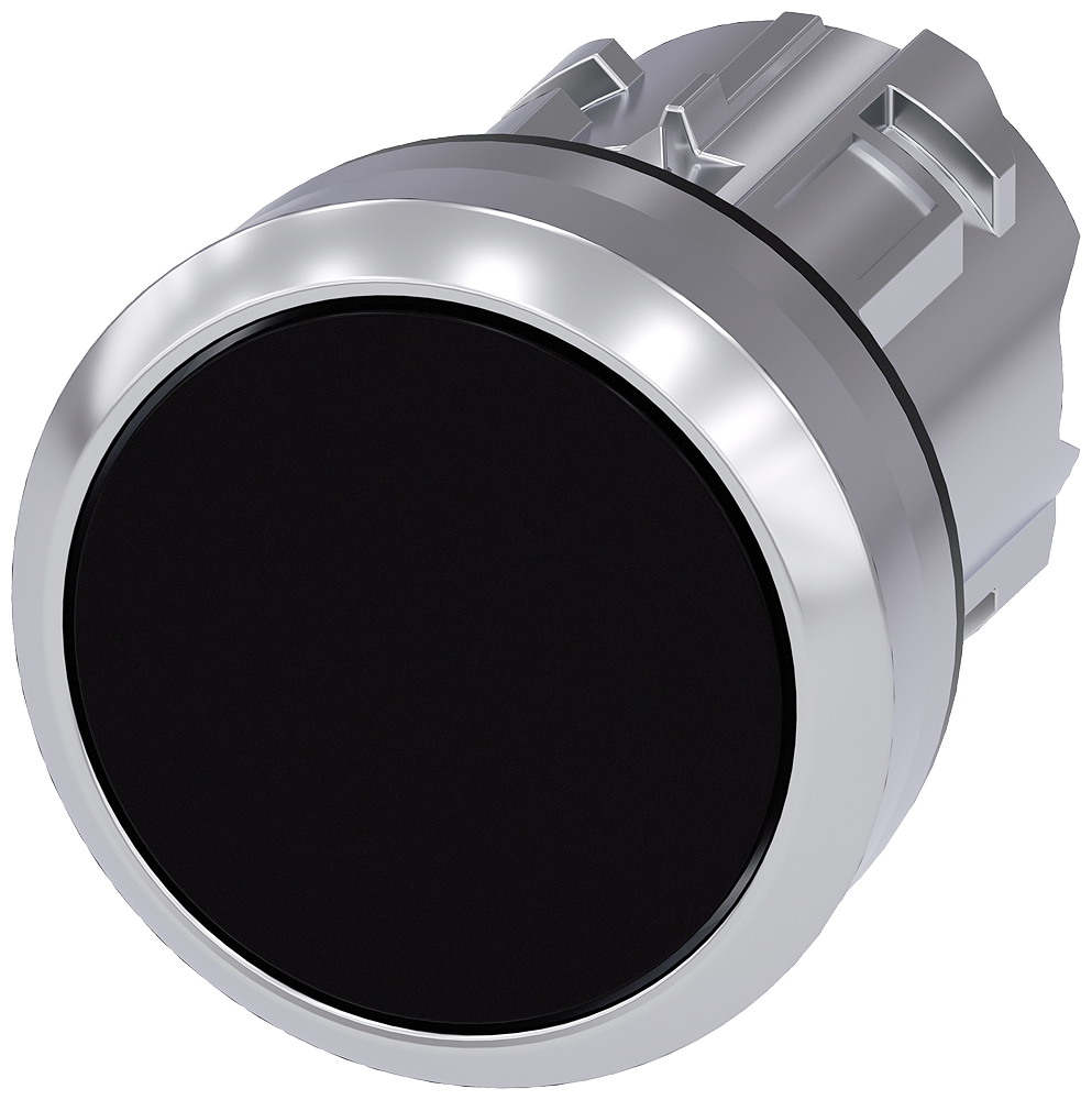 P/BUTTON ø22M FLAT BK