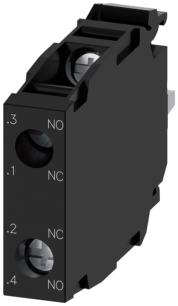 CONTACT BLOCK 1NO+1NC FNT-MNT SCR