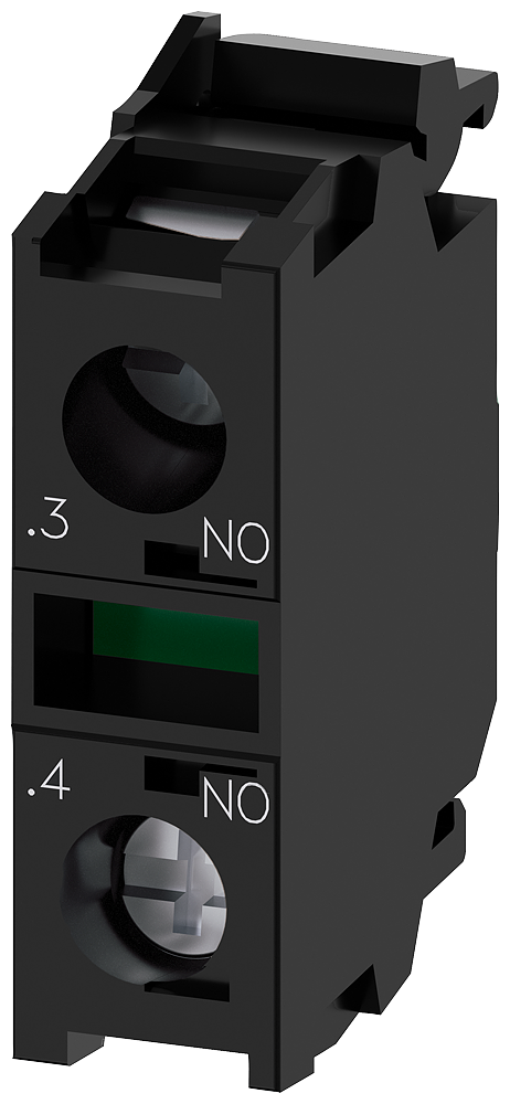 CONTACT BLOCK 1NO FNT-MNT SCR